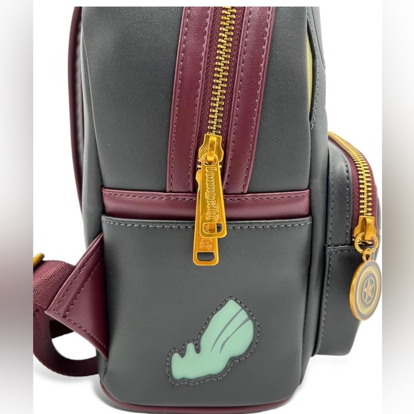 NWT What If Zombie Captain America Glow in the Dark Loungefly mini backpack - Picture 7 of 9